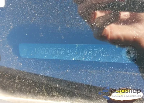 2012 Honda Accord 2.4 Se из США, поврежденный, VIN 1HGCP2F69CA188792